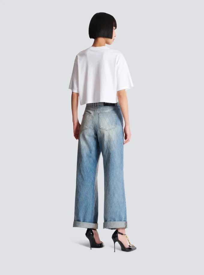 T-shirt with Balmain Paris print
