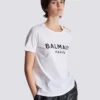 T-shirt with Balmain Paris print