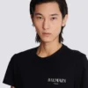 T-shirt with vintage gel Balmain logo