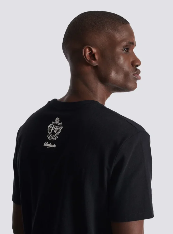 T-shirt with vintage gel Balmain logo
