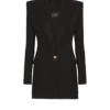 Tailored two pockets double-collar mini dress