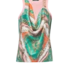 Trompe-l’œil-style Balmain Foulard print vest top