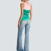 Trompe-l’œil-style Balmain Foulard print vest top