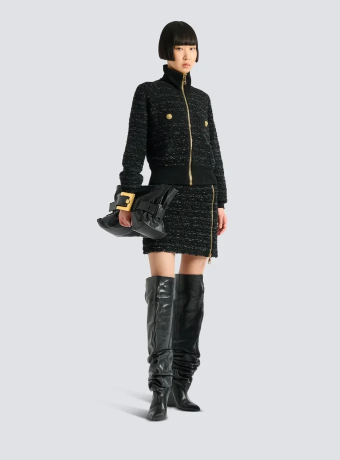 Tweed bomber jacket Tweed bomber jacket