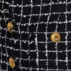 Tweed pencil skirt with buttons