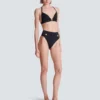 Two-piece swimsuit with buttons