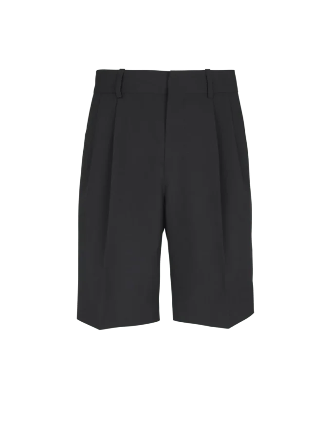 Wool darted Bermuda shorts Wool darted Bermuda shorts