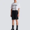 Wool darted Bermuda shorts Wool darted Bermuda shorts