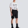 Wool darted Bermuda shorts Wool darted Bermuda shorts