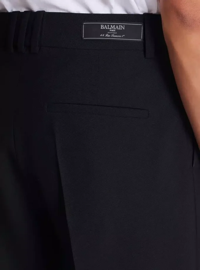 Wool darted Bermuda shorts Wool darted Bermuda shorts