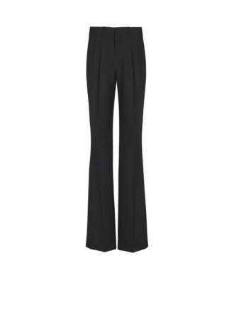 Wool straight-leg trousers