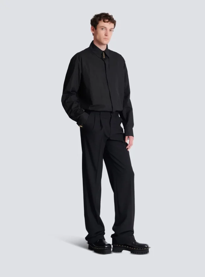 Wool straight-leg trousers Wool straight-leg trousers