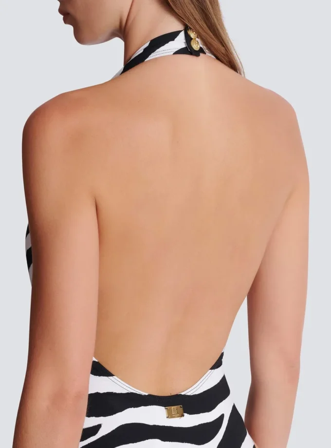 Zebra one-piece swimsuit